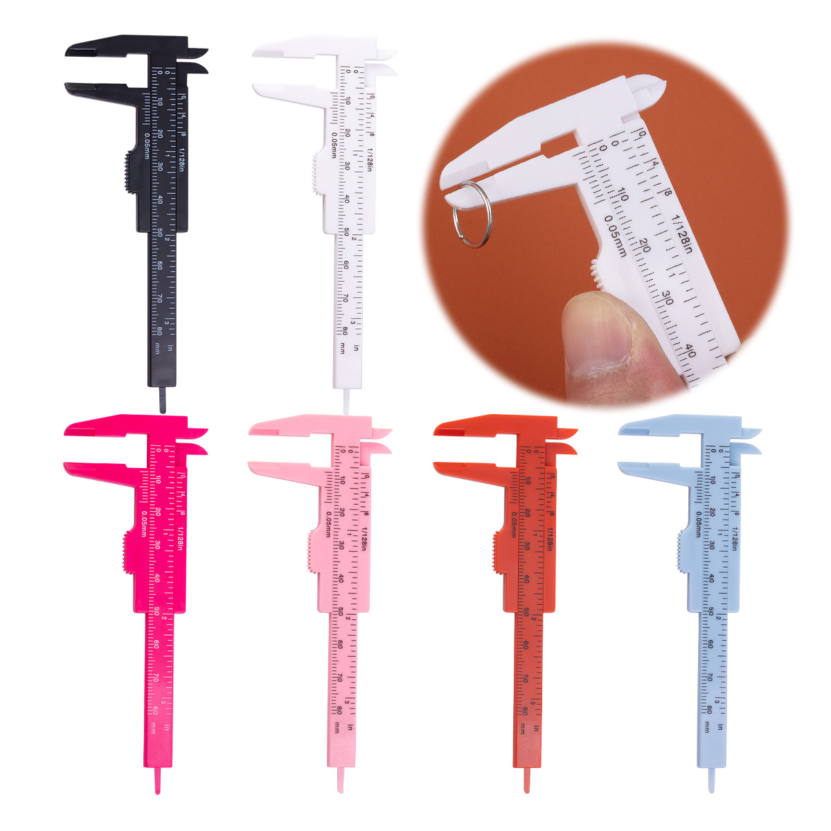Body Jewelry Etc - 1/6pcs Piercing Jewellery Measuring Tool Acrylic