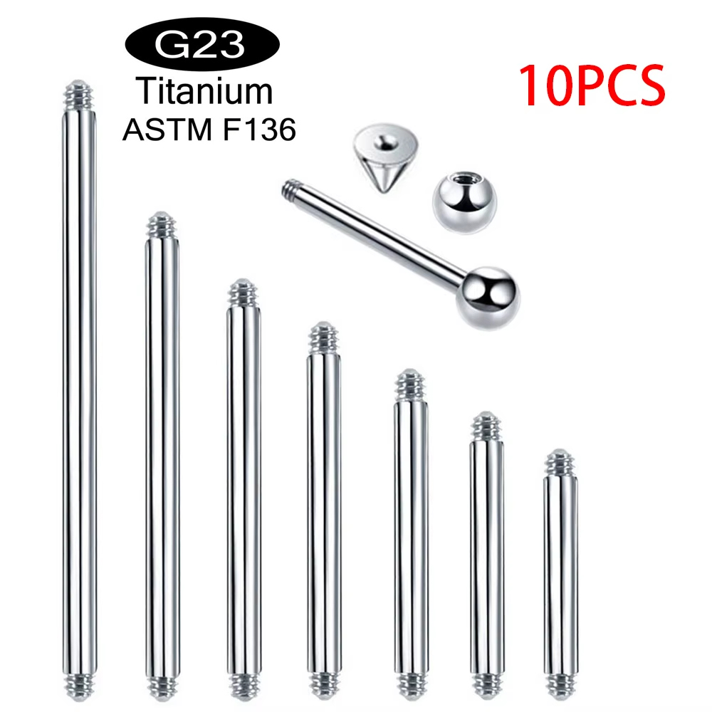 Body Jewelry Implants - 10pcs/lot ASTM F136 Implantable Grade Titanium