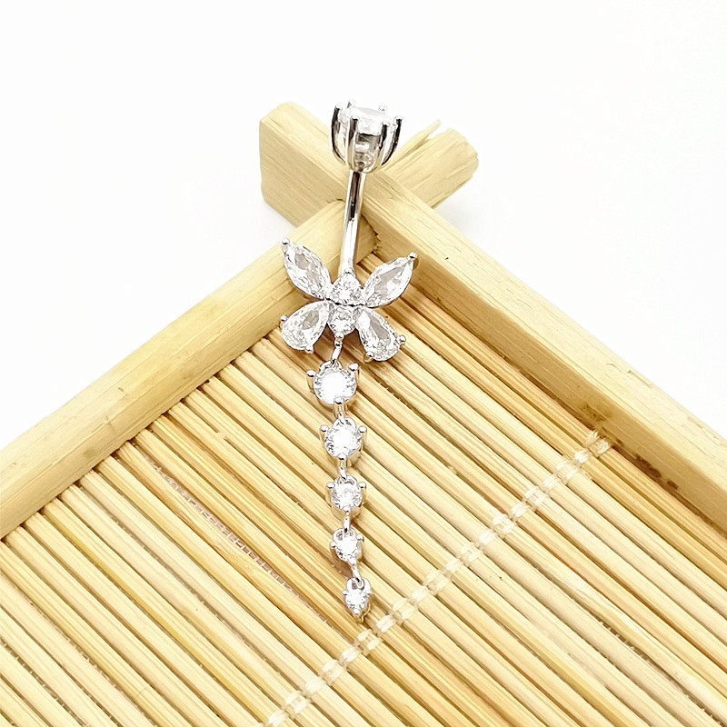 Body Jewelry Belly Button Rings - 925 Sterling silver Butterfly Shape belly