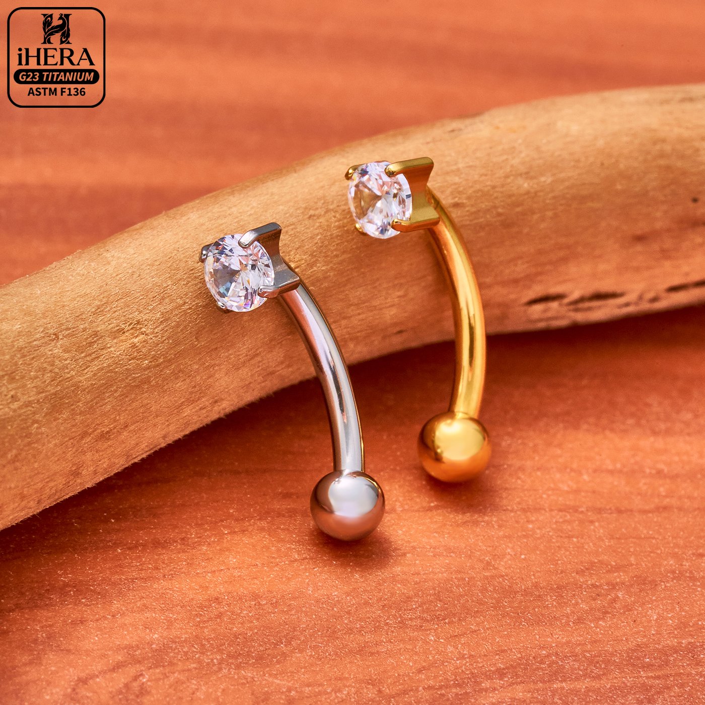 Classic Basic G23 Titanium Spa - Body Jewelry Vertical Labret 评论和价格