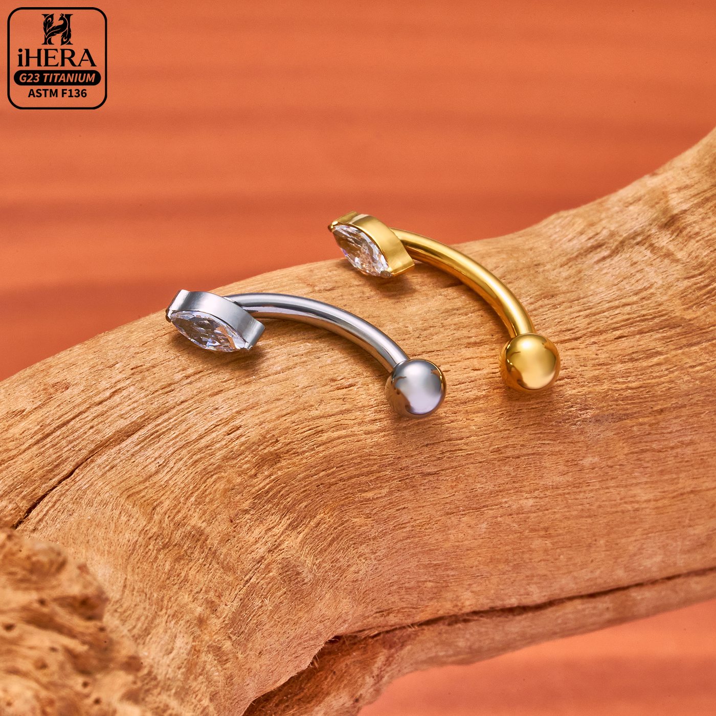 Classic Basic G23 Titanium Spa - Body Jewelry Vertical Labret 评论和价格