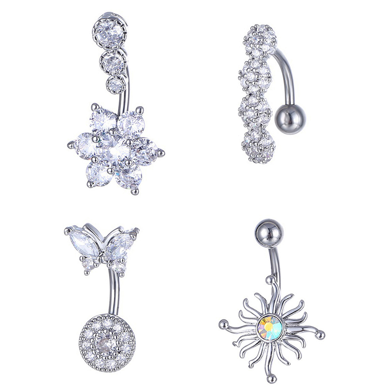 Crystal Belly Button Ring Anim - Body Jewelry Belly Button Rings 评论和价格