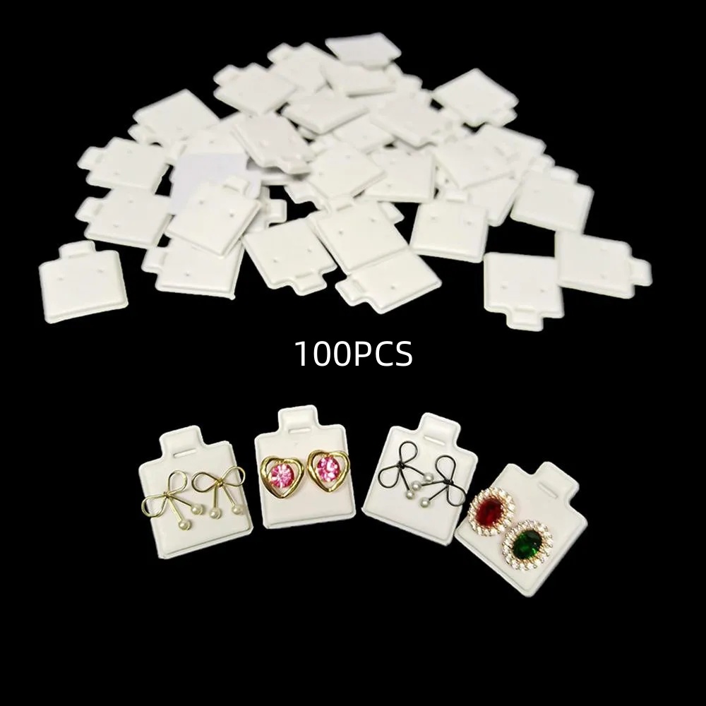 100Pcs White Earring Display C - Body Jewelry Display 评论和价格