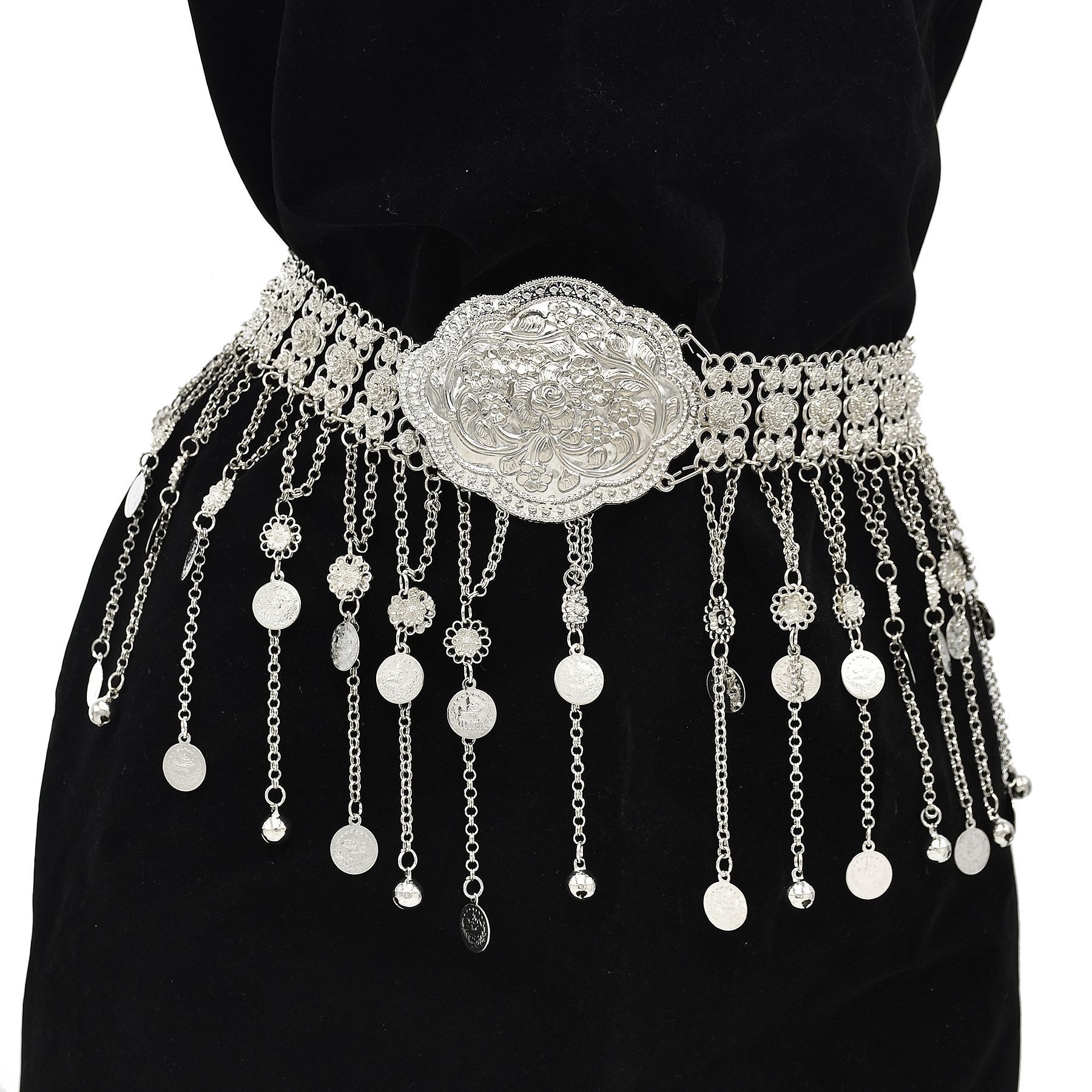 Silver Plated Moroccan Caftan  - Body Jewelry Indian 评论和价格