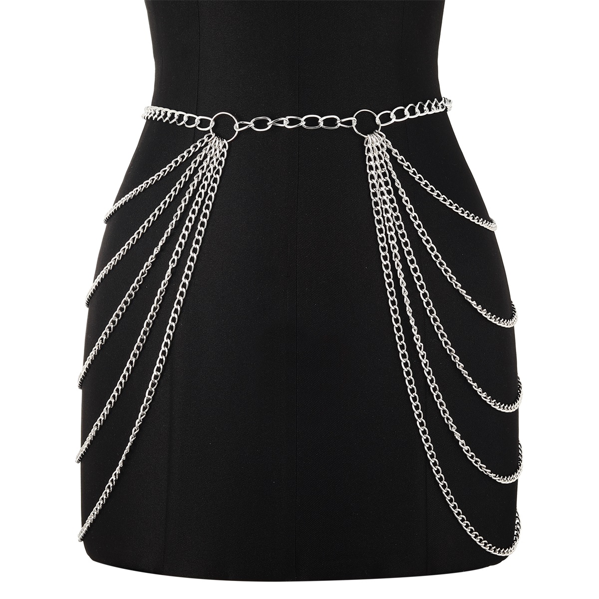 Metal Waist Chain Belt Multila - Body Jewelry Waist Chains 评论和价格