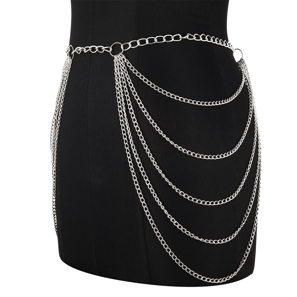 Metal Waist Chain Belt Multila - Body Jewelry Waist Chains 评论和价格
