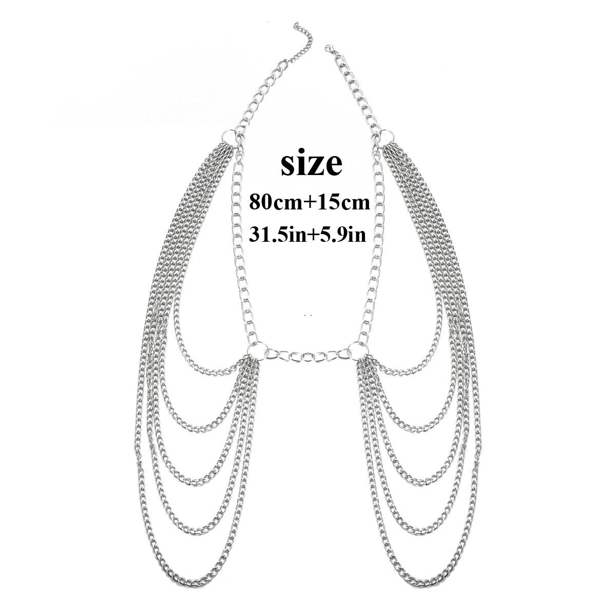 Metal Waist Chain Belt Multila - Body Jewelry Waist Chains 评论和价格