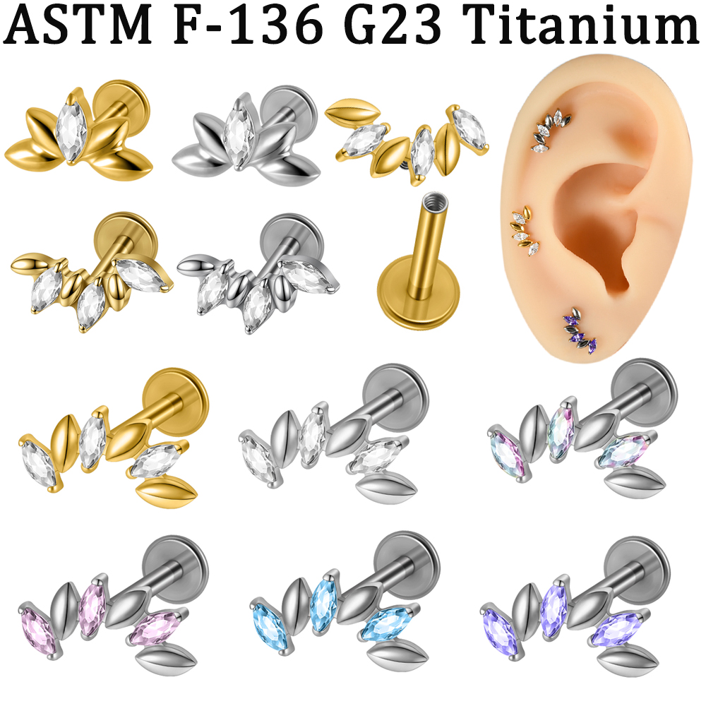 5-1PCs CZ 5/6 Marquise Lip Lab - Body Jewelry Implants 评论和价格