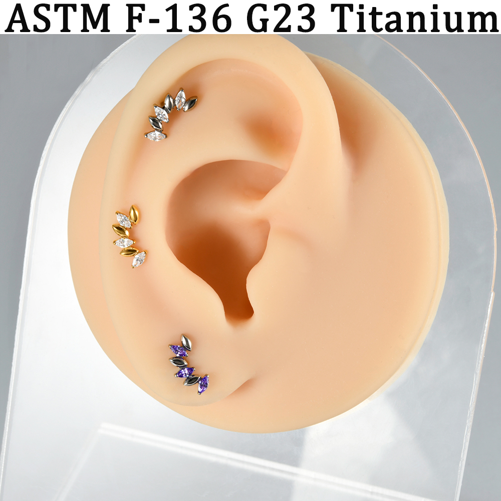 5-1PCs CZ 5/6 Marquise Lip Lab - Body Jewelry Implants 评论和价格