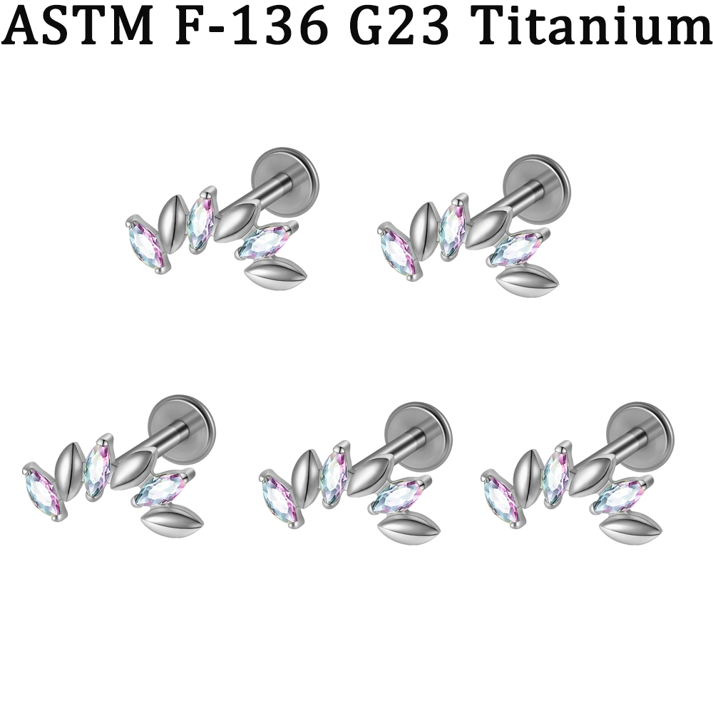 5-1PCs CZ 5/6 Marquise Lip Lab - Body Jewelry Implants 评论和价格