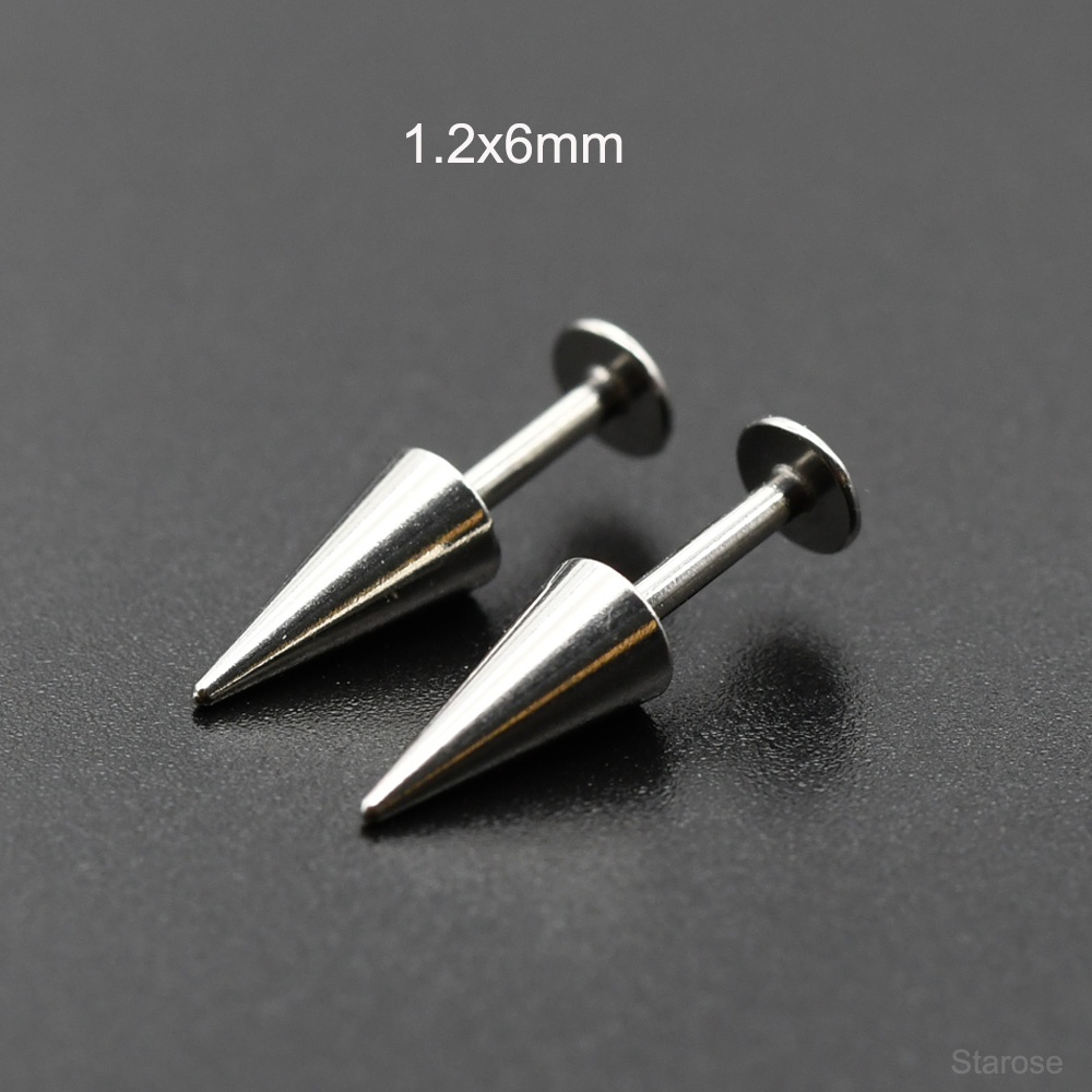 Starose 2Pcs Gothic Cone Stain - Body Jewelry Vertical Labret 评论和价格