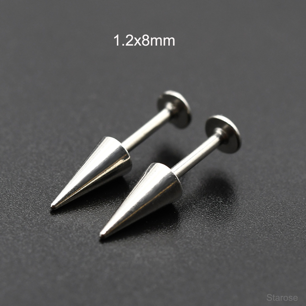 Starose 2Pcs Gothic Cone Stain - Body Jewelry Vertical Labret 评论和价格