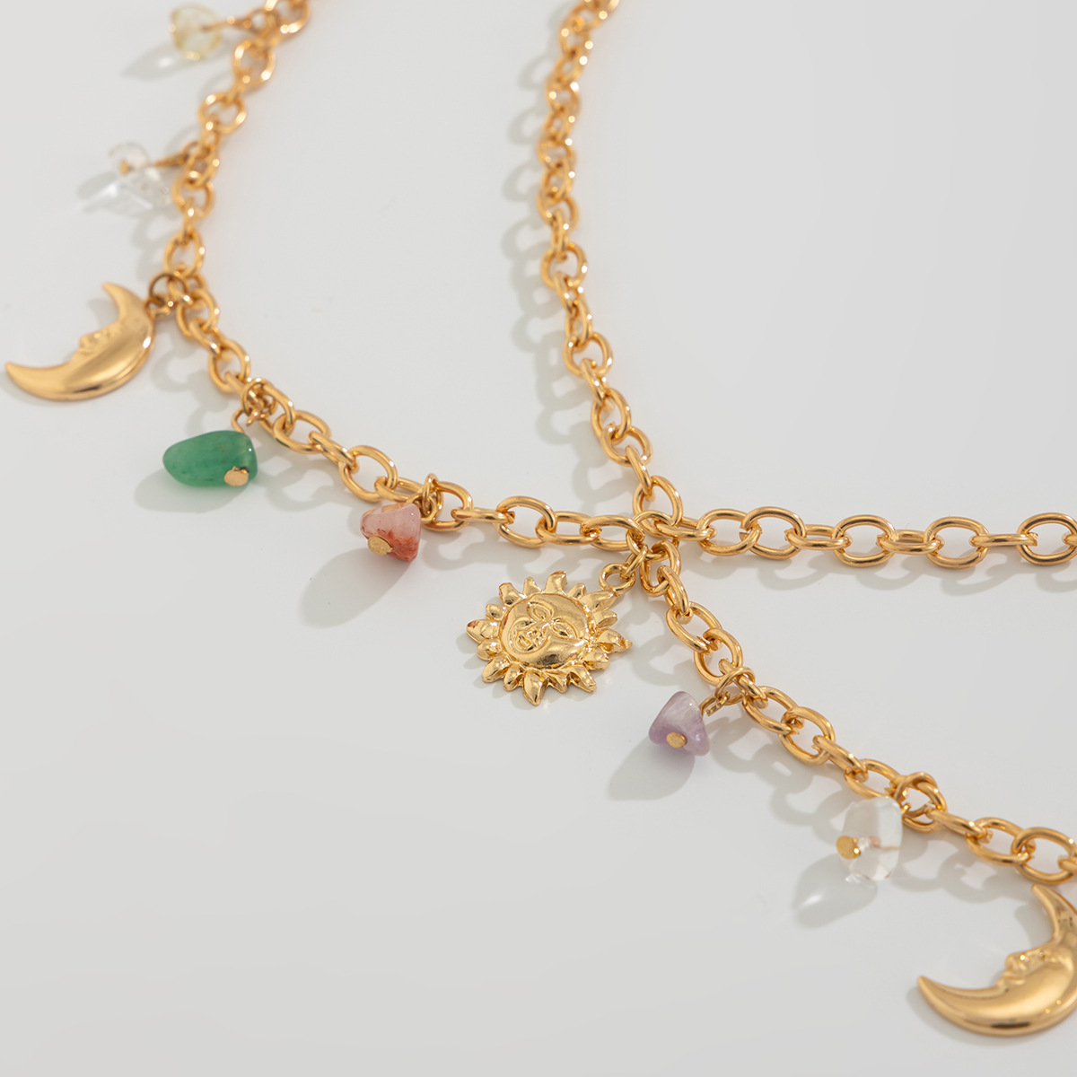 Boho Star Moon Sun Pendant Wai - Body Jewelry Waist Chains 评论和价格