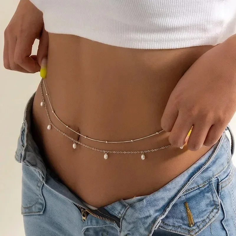 New Charm Sexy Double Layer Bu - Body Jewelry Waist Chains 评论和价格
