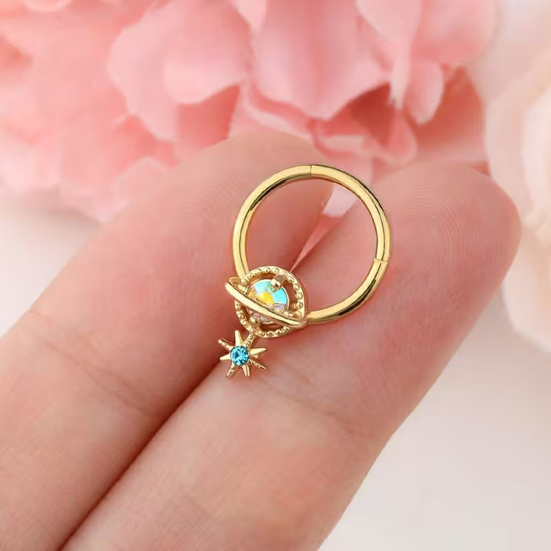 Septum Rings Planet Jewelry Su - Helix Cartilage Ring 评论和价格