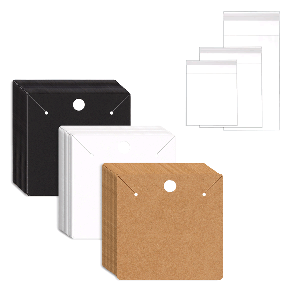 50/100pc 7x7cm Paper Cardboard - Body Jewelry Display 评论和价格