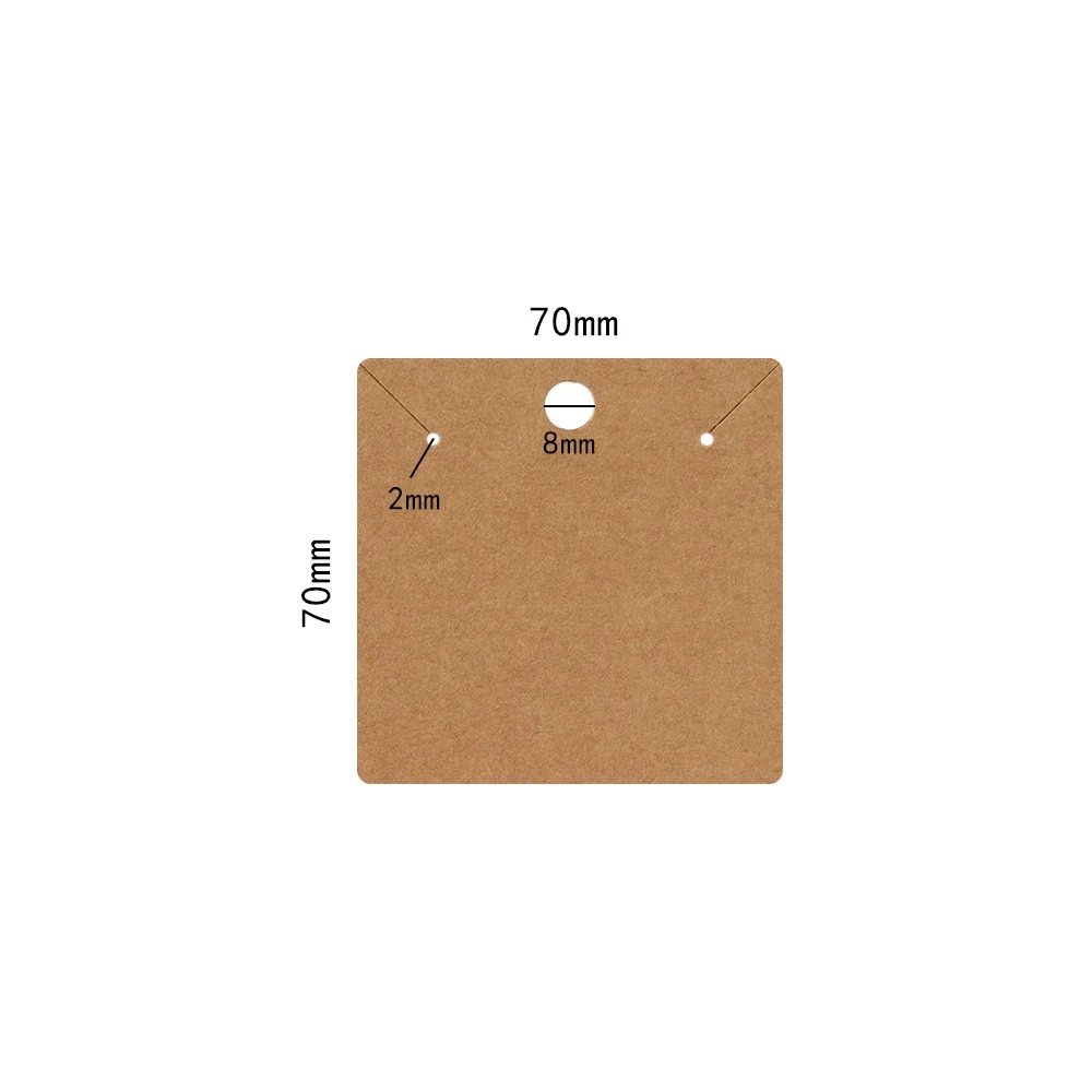 50/100pc 7x7cm Paper Cardboard - Body Jewelry Display 评论和价格