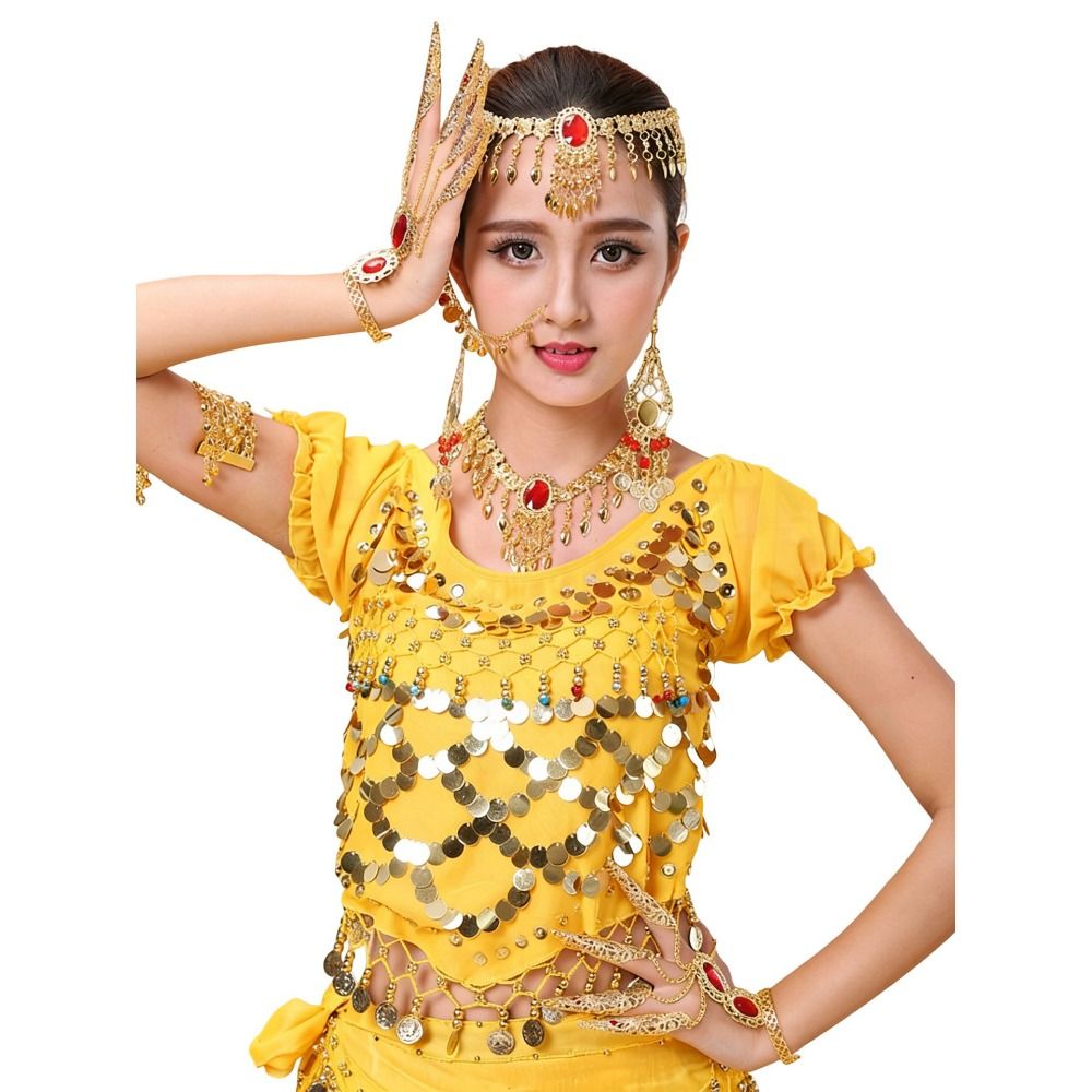 Bohemian Style Sequins Head Ch - Body Jewelry Indian 评论和价格
