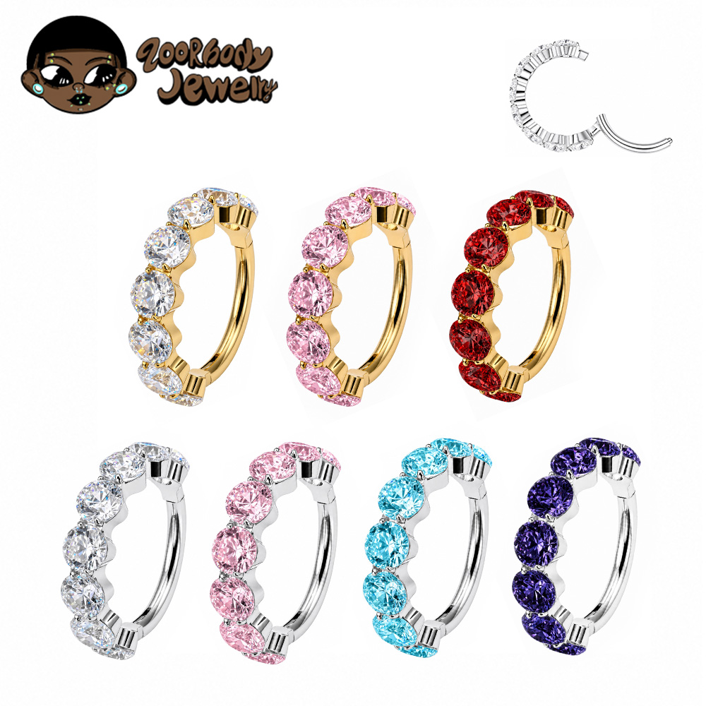 ZOOR F136 Titanium Luxury Zirc - Belly Bar Titanium 评论和价格