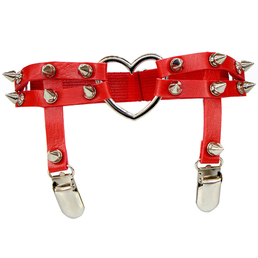 1Pcs Women Punk Goth Heart PU  - Body Jewelry For Sale 评论和价格