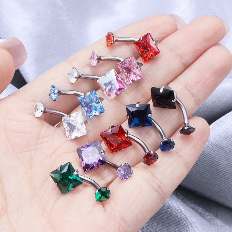 F136 14G Titanium Belly Button - Belly Bar Titanium 评论和价格