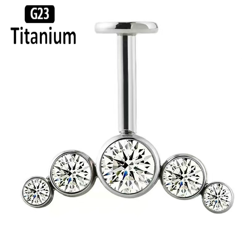 G23 Titanium Ear Piercing Inte - Body Jewelry Vertical Labret 评论和价格