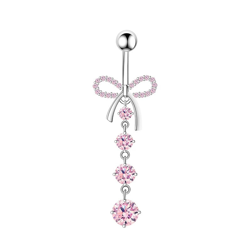 1PCS Pink Crown Belly Button R - Body Jewelry Belly Button Rings 评论和价格