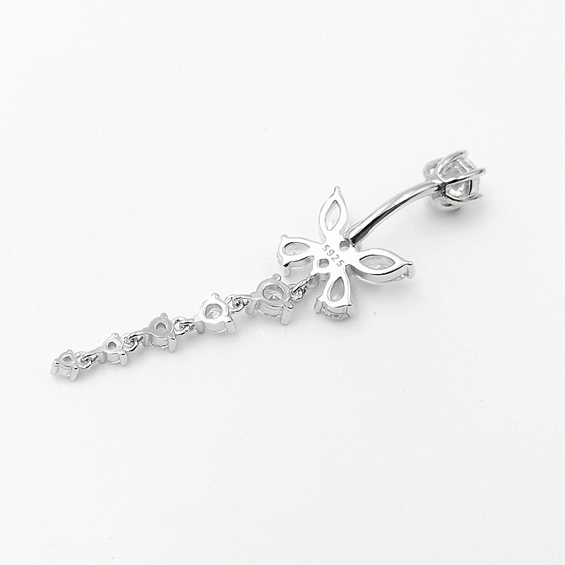 925 Sterling silver Butterfly  - Body Jewelry Belly Button Rings 评论和价格