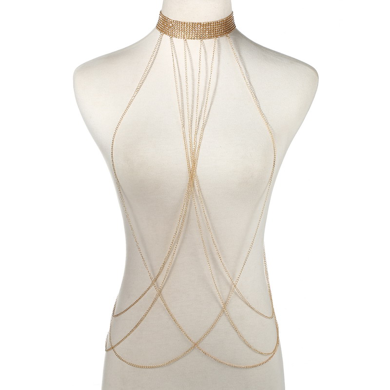 Gold Color Body Chain Women  R - Body Jewelry For Sale 评论和价格