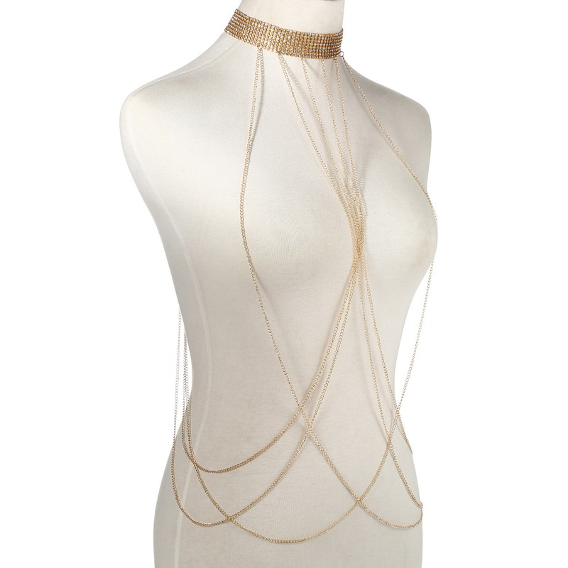 Gold Color Body Chain Women  R - Body Jewelry For Sale 评论和价格
