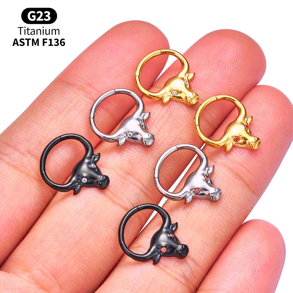 G23 Titanium Clicker Hoop Lot  - Body Jewelry Vertical Labret 评论和价格