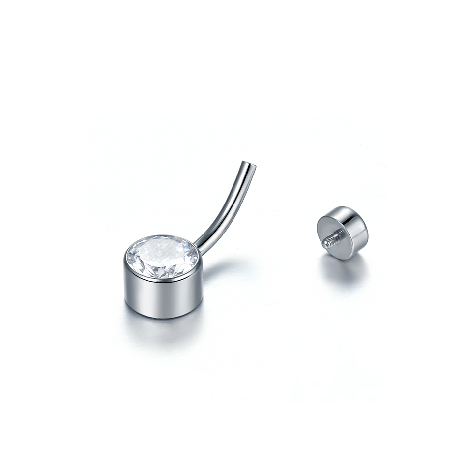 5/10Pcs Titanium Belly Button  - Belly Bar Titanium 评论和价格