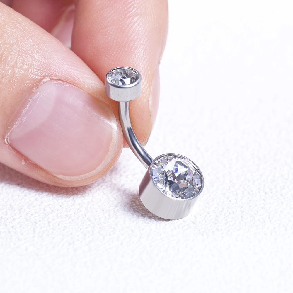 5/10Pcs Titanium Belly Button  - Belly Bar Titanium 评论和价格