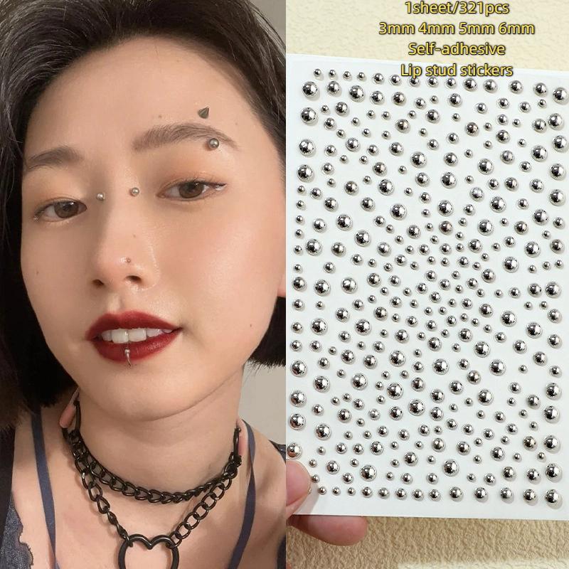 321pcs Non Piercing Lip Studs  - Body Jewelry Belly Button Rings 评论和价格