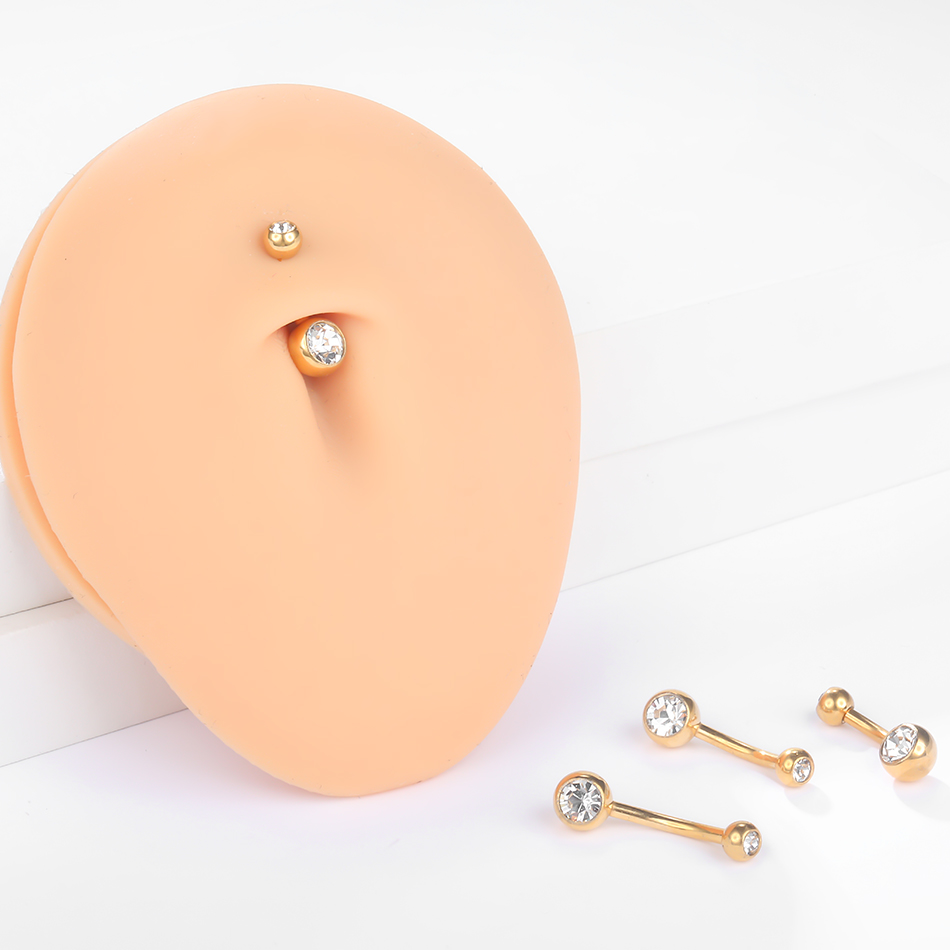 1Pc G23 Titanium Belly Button  - Belly Bar Titanium 评论和价格