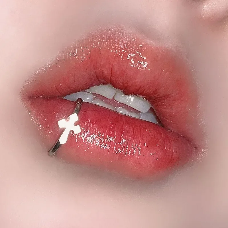 Stainless Steel Lip Ring Hinge - Body Jewelry Vertical Labret 评论和价格