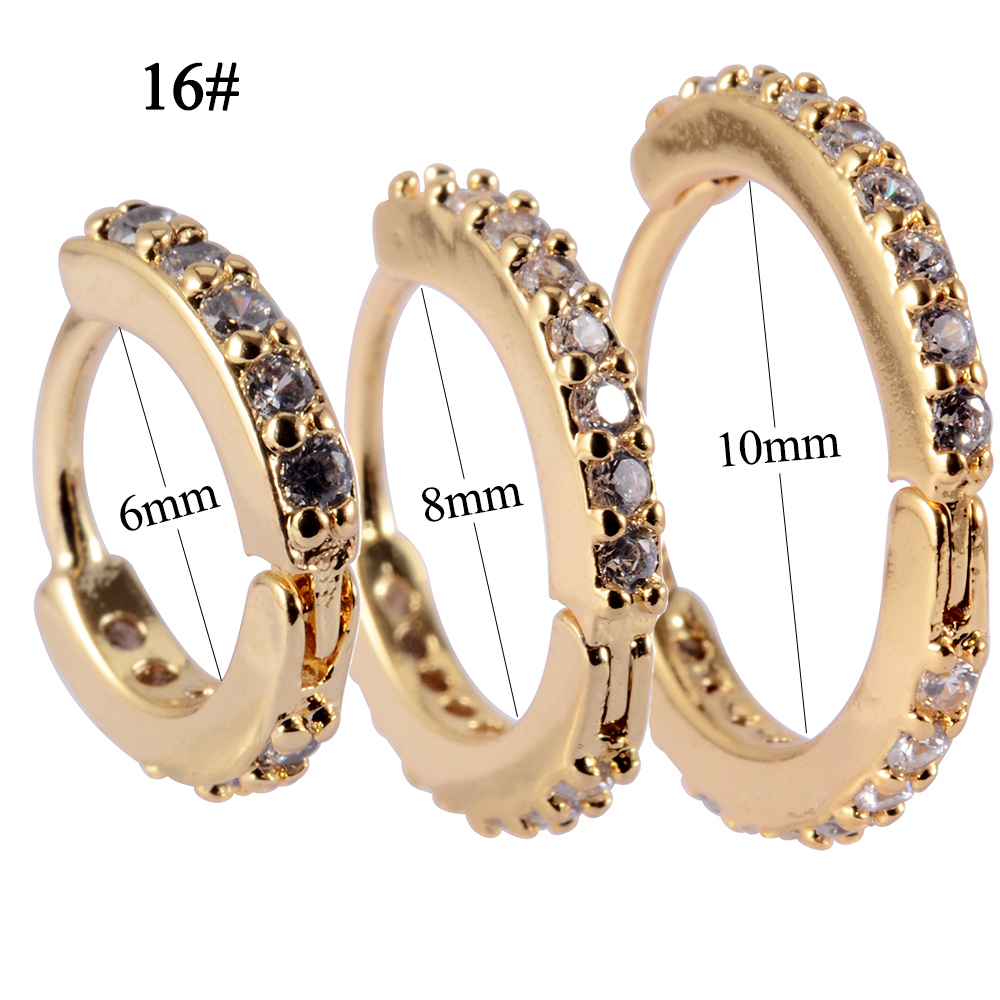 1PC Gold Plated Silver Color E - Helix Cartilage Ring 评论和价格
