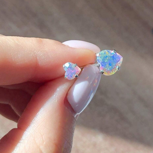 1PCS Surgical Steel Ab Crystal - Belly Bar Titanium 评论和价格