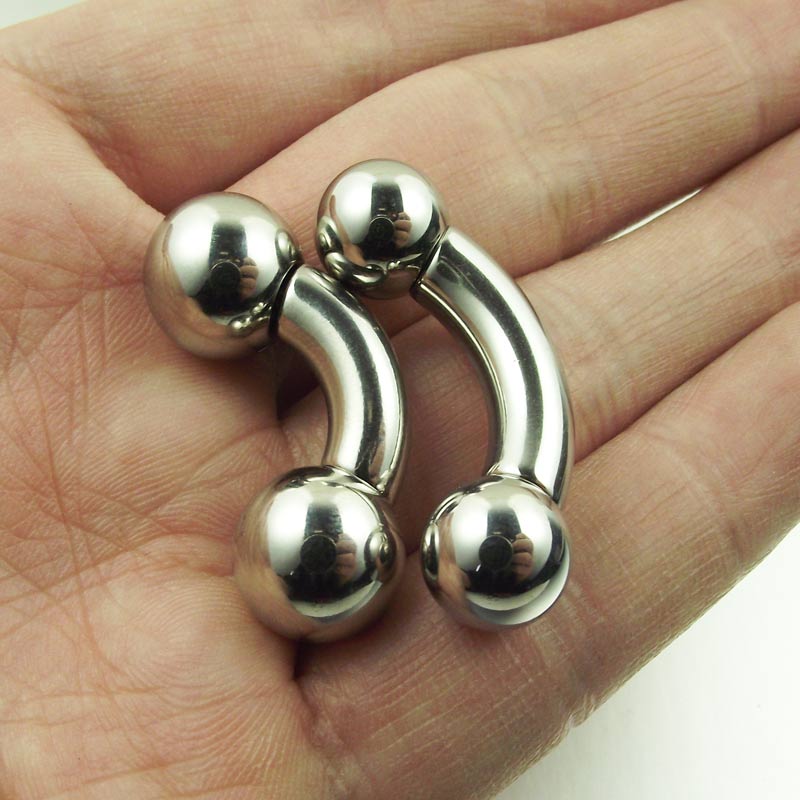 SaYao short bar Big Ball Stain - Nipple Bar Curved 评论和价格