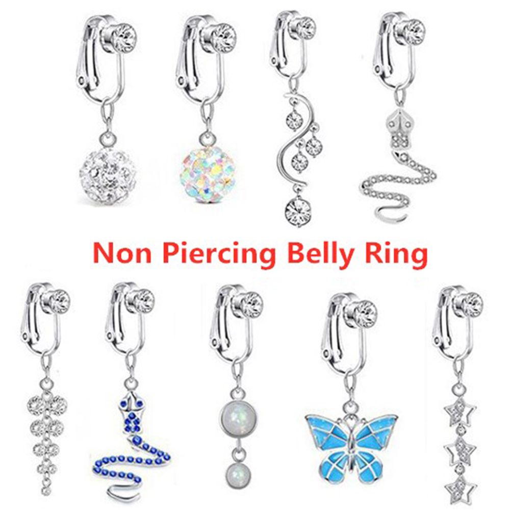 Accessories Women Clip On Earr - Body Jewelry Belly Button Rings 评论和价格