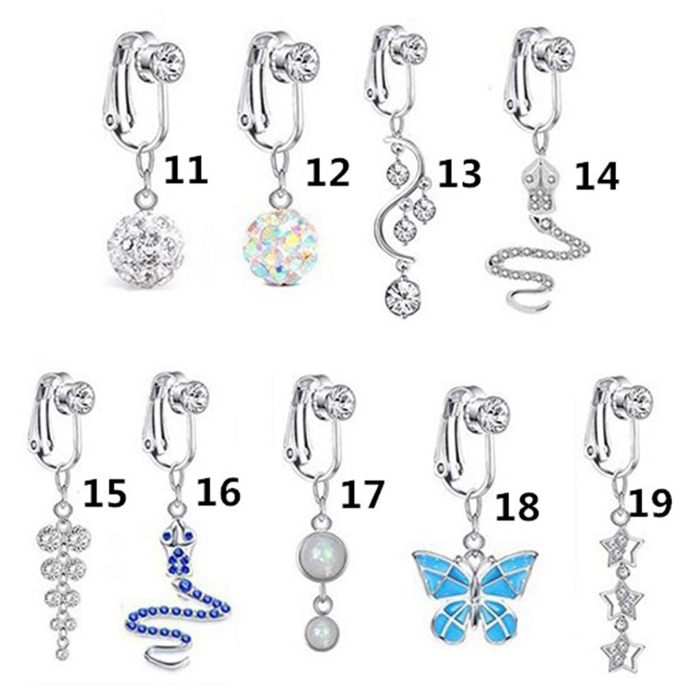 Accessories Women Clip On Earr - Body Jewelry Belly Button Rings 评论和价格