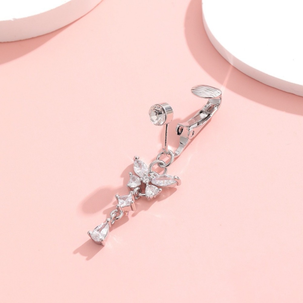 Butterfly Design Clip on Belly - Body Jewelry Belly Button Rings 评论和价格