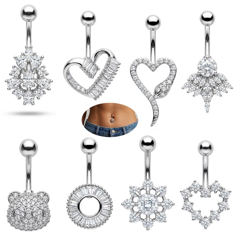 Butterfly Flower Belly Button  - Body Jewelry Belly Button Rings 评论和价格