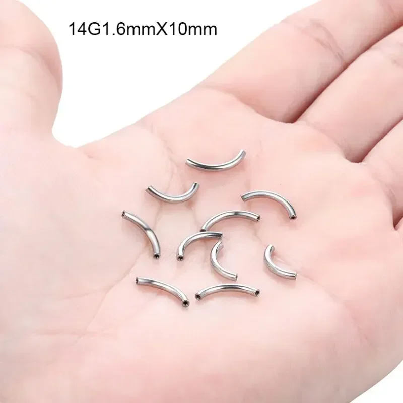 10 Pcs/Lot ASTM F136 Titanium  - Belly Bar Titanium 评论和价格