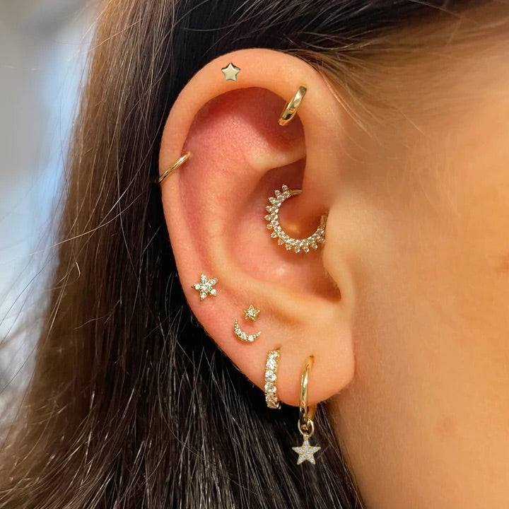 1pc Helix Piercing Earrings fo - Helix Cartilage Ring 评论和价格