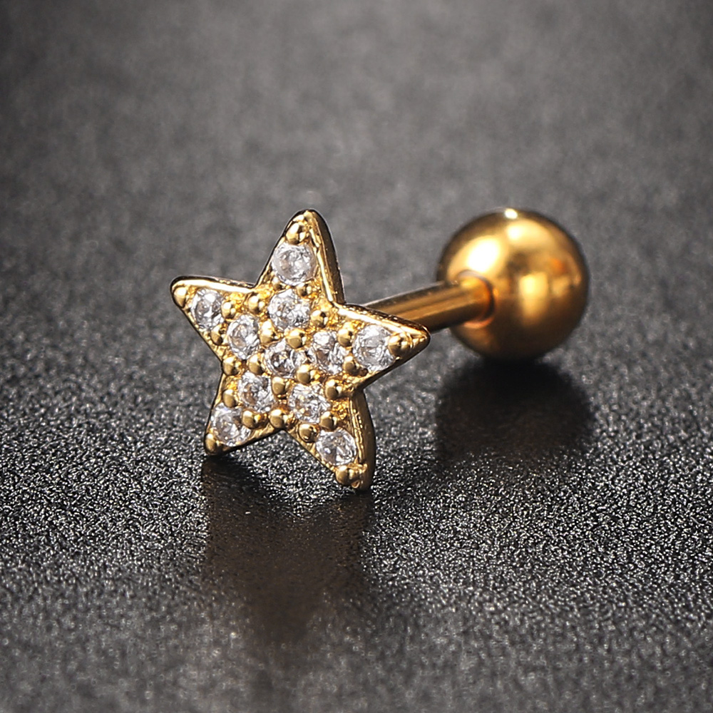 1pc Helix Piercing Earrings fo - Helix Cartilage Ring 评论和价格