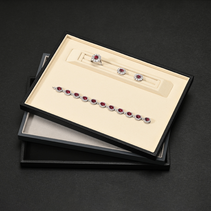 Oirlv Leather Jewelry Tray Rin - Body Jewelry Display 评论和价格