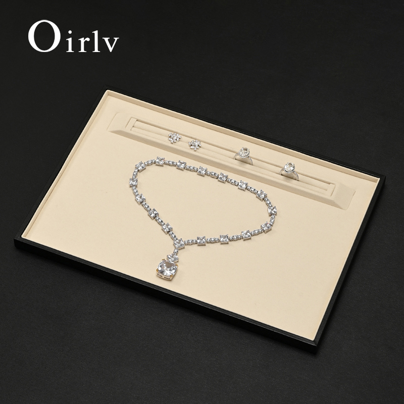Oirlv Leather Jewelry Tray Rin - Body Jewelry Display 评论和价格