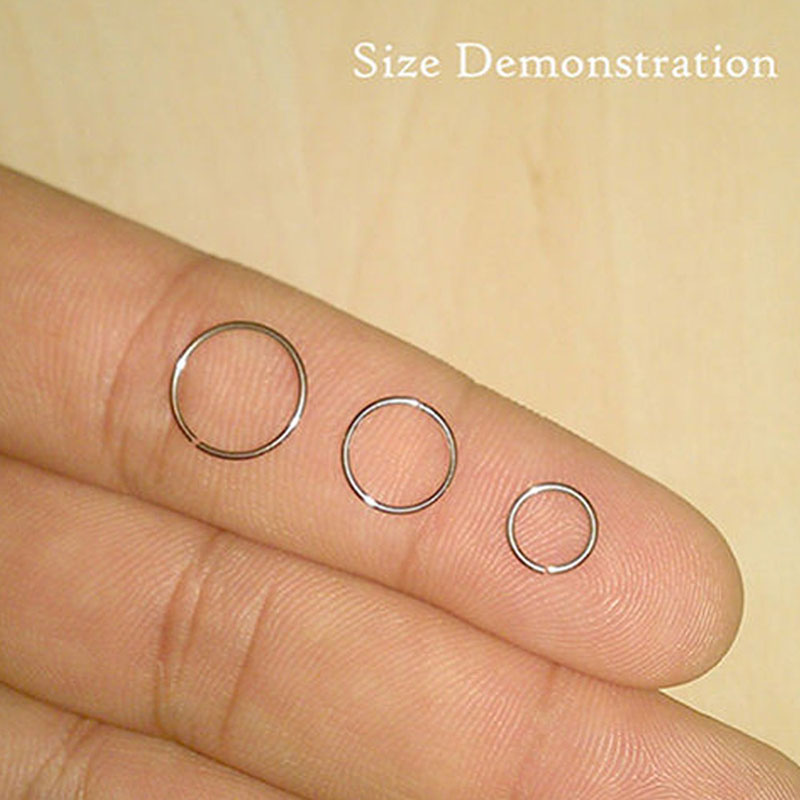 925 silver nose ring lip ring  - Helix Cartilage Ring 评论和价格