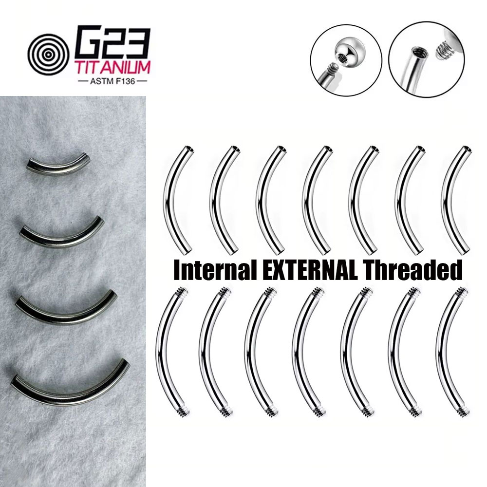 Wholesale 5/10/50pcs G23 Titan - Belly Bar Titanium 评论和价格